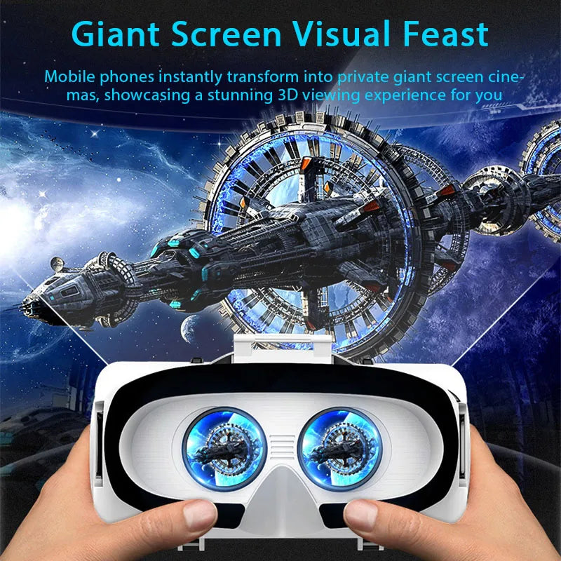 Original 3D VR Glasses Virtual Reality Viar Goggles Headset Devices Smart Helmet Lenses for Cell Phone Mobile Smartphones Viewer