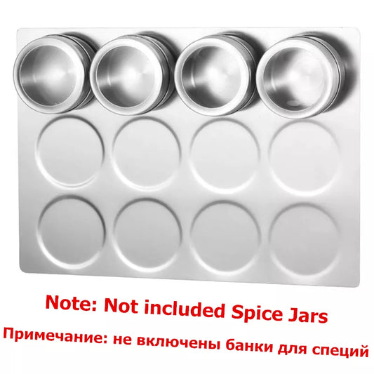 LMETJMA Magnetic Spice Jars Rack