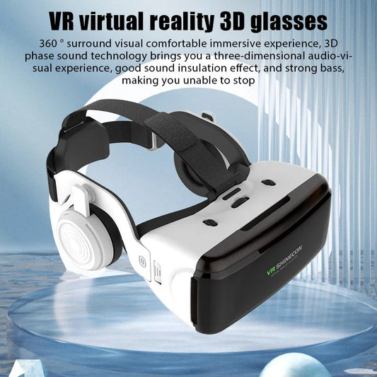 Original 3D VR Glasses Virtual Reality Viar Goggles Headset Devices Smart Helmet Lenses for Cell Phone Mobile Smartphones Viewer