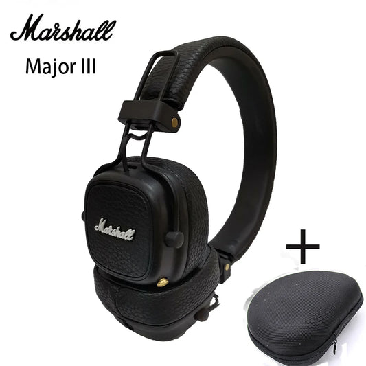 Original Marshall Major III Wireless Bluetooth Headphones Wireless Deep Bass Foldable Sport Gaming Music Headset With Microphone
