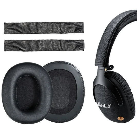 Replacement Earpads Ear Pad Cushions&headband Holster for Marshall Monitor